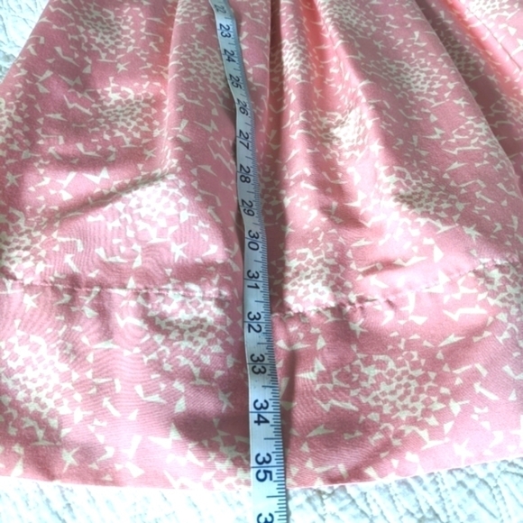 SHOSHANNA Pink Silk Blend Retro Midi Dress 4 50s Mod Twee Fit & Flare - Picture 3 of 11